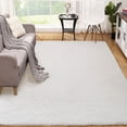 thumbnail image 1 of Garvee 4x6 Fluffy Area Rug Soft Shag Fuzzy Rug Non-Skid Furry Plush Accent Rugs for Living Room Bedroom, White, 1 of 5
