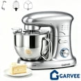 thumbnail image 1 of Garvee 5.3 QT Stand Mixer, 500W Kitchen Mixer with 10‑Speed Adjustable Control, Tilt‑Head Design for Bread Dough, Cake, Cookies, 120V, Silver, 1 of 8