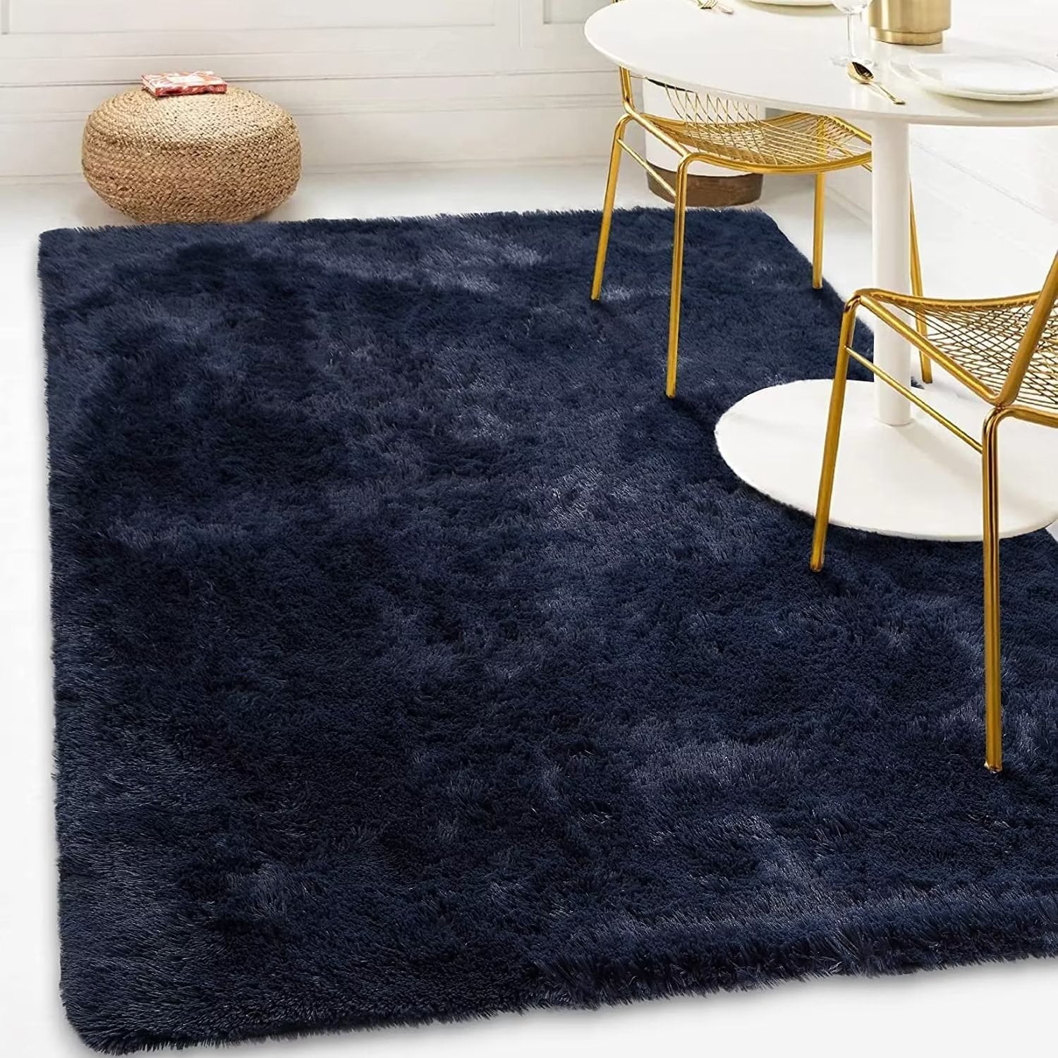 Navy Blue Shag Rug