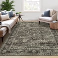 thumbnail image 1 of Garvee 5'x7' Area Rugs Vintage Persian Floral Rug, Non-Slip Backing Washable Rugs, Low Pile Distressed Indoor Carpet for Living Room Bedroom Home Office, Brown, 1 of 9