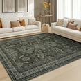 thumbnail image 1 of Garvee 5'x7' Vintage Area Rug Medallion Rugs, Washable Rug Oriental Traditional Distressed Rug, Non-Slip Farmhouse Indoor Carpet for Bedroom Living Room Home Office, Green, 1 of 9