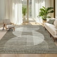 thumbnail image 1 of Garvee 5'x7' Geometric Area Rug, Modern Abstract Washable Rug Non-Slip Soft Carpet Stain Resistant Indoor Rugs for Living Room Bedroom Nusery Playroom, Brown, 1 of 9