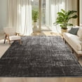 thumbnail image 1 of Garvee 5ftx7ft Modern Abstract Area Rug Ombre Print Accent Carpet, Non Slip Washable Rug Home Decor Floor Mat for Living Room Bedroom Dining Room, Black Gray, 1 of 8