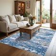 thumbnail image 1 of Garvee 5'x7' Modern Abstract Area Rug Washable Accent Carpet, Non-Slip Low Pile Indoor Mat for Living Room Bedroom Home Office, Light Blue, 1 of 8