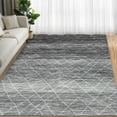 thumbnail image 1 of Garvee 5'x7' Modern Abstract Area Rugs, Machine Washable Area Rug Neutral Indoor Floor Carpet Low Pile Rugs for Living Room Bedroom Office, Gray, 1 of 9