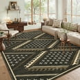 thumbnail image 1 of Garvee 5'x7' Modern Geometric Area Rug Washable Rug, Non Slip Non Shedding Carpet Low Pile Indoor Floor Mats for Living Room Bedroom Home Decor, Brown, 1 of 8