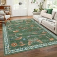 thumbnail image 1 of Garvee 5'x7' Modern Insect Floral Print Area Rug Washable Rugs, Stain-Resistant Non Slip Rug Foldable Indoor Carpet Low Pile Floor Mat for Living Room Bedroom Home Decor, Green, 1 of 7