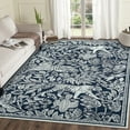 thumbnail image 1 of Garvee 5x7 Modern Abstract Print Rugs, Washable Living Room Rug Non Slip Non-Shedding Forest Tiger Floor Rugs Carpet, Soft Stain Resistant Indoor Rug for Dining Room Bedroom, Blue, 1 of 9