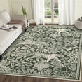 thumbnail image 1 of Garvee 5x7 Modern Abstract Print Rugs, Washable Living Room Rug Non Slip Non-Shedding Forest Tiger Floor Rugs Carpet, Soft Stain Resistant Indoor Rug for Dining Room Bedroom, Green, 1 of 9