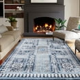 thumbnail image 1 of Garvee 5'x7' Vintage Area Rug, Non-Slip Washable Rug Low Pile Traditional Distressed Floor Carpet for Living Room Bedroom Home Decor, Blue, 1 of 9