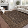 thumbnail image 1 of Garvee 5'x7' Vintage Floral Area Rug, Traditional Oriental Distressed Carpet, Machine Washable Non Slip Low Pile Stain Resistant Indoor Rug for Living Room Bedroom Dining Room Home Decor, Brown, 1 of 9