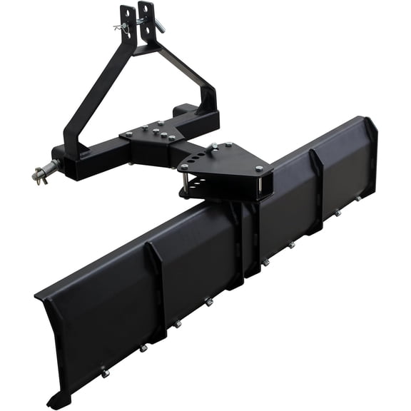Garvee 52 inch 3 Point Rear Grading Blade, Heavy Duty Steel Scraper Fit for Tractor Cat0 & Cat1