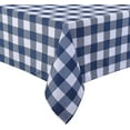 thumbnail image 1 of Garvee 52" x 84" Navy Blue Farmhouse Tablecloth Buffalo Plaid Checkered Stain Resistant Waterproof Tablecloth Table Cover, Rectangle, 1 of 6