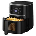 thumbnail image 1 of Garvee 5Qt Small Air Fryer, 8-in-1 Oilless Air Fryer Oven with Visible Cooking Window, up to 400℉, Black, 1 of 10