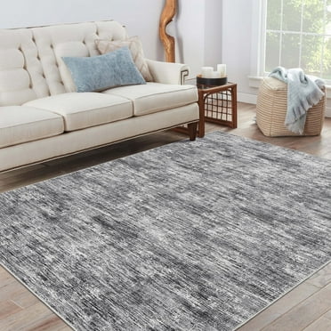 Garvee 5x7 Area Rugs for Living Room Modern Abstract Rug Contemporary Machine Washable Rug Playroom, Light Gray