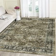 thumbnail image 1 of Garvee 5x7 Vintage Area Rugs Washable Rug for Living Room, Non Slip Non Shedding Soft Indoor Carpet, Retro Oriental Floral Print Rugs for Bedroom Home Office, Brown, 1 of 7