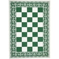thumbnail image 1 of Garvee 5x7 ft Washable Rug, Non Slip Low Pile Christmas Rug, Indoor CheckeGreen Plaid Carpet for Kitchen, Entryway, Living Room, Bedroom, Green, 1 of 5
