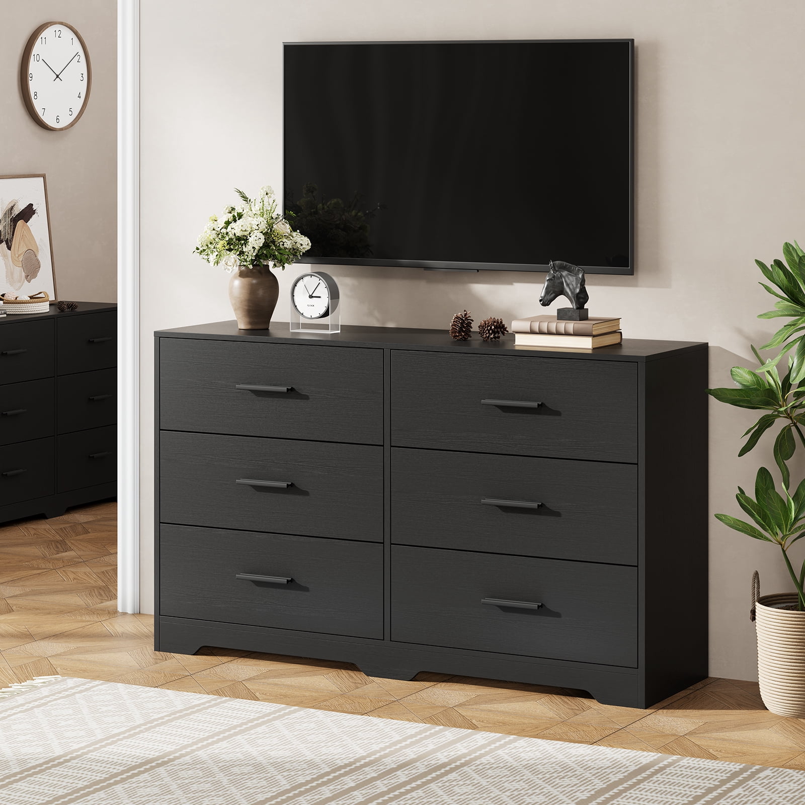 32 inch long dresser Benjara Brown and Chrome 5-Drawers 32 in. Chest of Drawers Dresser Without Mirror BM309100