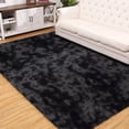 thumbnail image 1 of Garvee 6' x 9' Shag Area Rug Modern Plush and Thick Fluffy Rug Non-Slip Carpet Fuzzy Shaggy Rug for Bedroom, Black Gray, 1 of 5