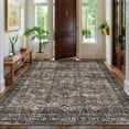 thumbnail image 1 of Garvee 6'x9' Vintage Area Rug, Non Slip Machine Washable Traditional Persian Rug, Low Pile Boho Floral Rugs Carpet for Bedroom Dining Room Home Office, Red, 1 of 9