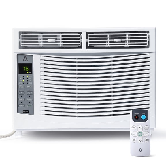 Garvee 6000 BTU Window Air Conditioner, Cooling 250 Sq.Ft,Small Window AC Unit, With Remote & App Control, Quiet Dehumidifying Function, Energy Saver, 110-115V