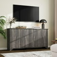 thumbnail image 1 of Garvee 61" Buffet Sideboard Cabinet with 4 Fluted Doors, Adjustable Shelves, Modern Farmhouse Coffee Bar Cabinet, Durable Kitchen Storage for Living Room, 1 of 8