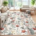 thumbnail image 1 of Garvee 6'x9' Floral Area Rugs, Machine Washable Farmhouse Print Carpet, Non-Slip Low Pile Indoor Rug for Living Room Bedroom Playroom, Beige, 1 of 9