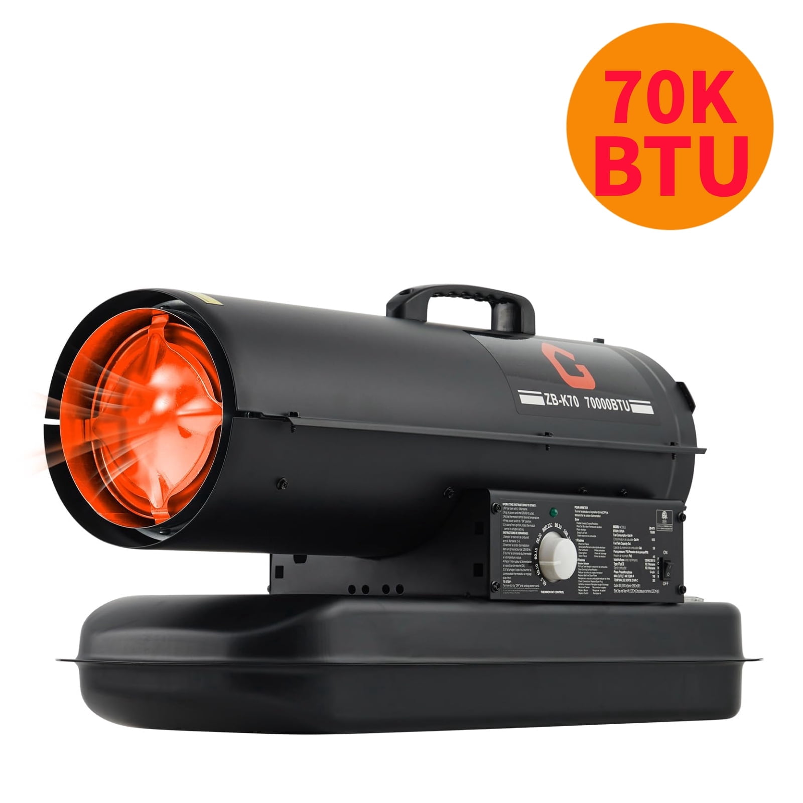 GARVEE Kerosene Heater, 70000 BTU, 1722 sq.ft Indoor Outdoor