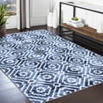 thumbnail image 1 of Garvee 8'x10' Area Rug for Living Room Bedroom Modern Geometric Rug Distressed Rug Machine Washable Moroccan Rug Non-Slip Non-Shedding Carpet, Blue, 1 of 6