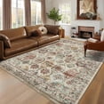 thumbnail image 1 of Garvee 8'x10' Large Area Rug for Living Room Vintage Rug Geometric Rug Non Slip Low Pile Indoor Bedroom Rug, Multi, 1 of 7