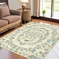 thumbnail image 1 of Garvee 8'x10' Modern Floral Print Area Rug Boho Rugs, Non-Slip Washable Rug Stain Resistant Low Pile Indoor Carpet for Living Room Bedroom Home Decor, Beige, 1 of 8