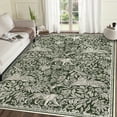 thumbnail image 1 of Garvee 8x10 Modern Abstract Print Rugs, Washable Living Room Rug Non Slip Non-Shedding Forest Tiger Floor Rugs Carpet, Soft Stain Resistant Indoor Rug for Dining Room Bedroom, Green, 1 of 9