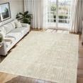 thumbnail image 1 of Garvee 8'x10' Solid Area Rug Neutral Modern Abstract Rugs, Washable Rugs Low Pile Soft Carpet Non Slip Indoor Mat for Living Room Bedroom Home Office Decor, Beige Brown, 1 of 6