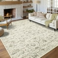 thumbnail image 1 of Garvee 8'x10' Vintage Area Rugs Washable Rugs, Non Slip Low Pile Rug Stain Resistant Contemporary Indoor Soft Carpet for Living Room Bedroom Dining Room, Beige, 1 of 8