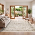 thumbnail image 1 of Garvee 8'x10' Vintage Floral Area Rug Oriental Distressed Carpet, Washable Non Slip Boho Rug for Living Room Bedroom Dining Room, Beige, 1 of 8