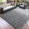 thumbnail image 1 of Garvee 8'x10' Waterproof Outdoor Rugs Modern Solid Plastic Straw Rugs, Reversible Outdoor Camping Carpet for Porch Deck Backyard Balcony, Gray, 1 of 8