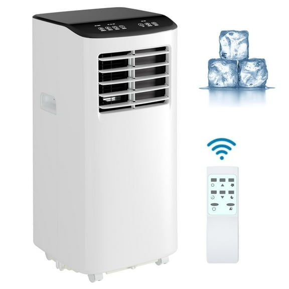 Garvee 8000 BTUļ¼5100 SACCļ¼Smart Portable Air Conditioner with Remote, Indoor AC Unit for Covers up to 350 Sq.ft., Black/White