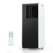 Garvee 8000 BTU Portable Air Conditioner, 3-in-1 AC with Dehumidifier & Fan, Remote Control, LED Display, Window Kit Included, Black
