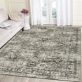 thumbnail image 1 of Garvee 8x10 Vintage Area Rugs Washable Rug for Living Room, Non Slip Non Shedding Soft Indoor Carpet, Retro Oriental Floral Print Rugs for Bedroom Home Office, Camel, 1 of 7