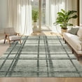 thumbnail image 1 of Garvee 9'x12' Geometric Area Rug Modern Accent Rugs, Soft Washable Rugs Non Slip Low Pile Indoor Carpet for Living Room Bedroom Home Office, Brown, 1 of 8