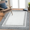 thumbnail image 1 of Garvee 9'x12' Large Area Rugs for Living Room Bedroom Modern Farmhouse Border Rug Low Pile Non Slip Area Rug, Gray, 1 of 8
