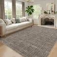 thumbnail image 1 of Garvee 9'x12' Solid Area Rugs, Washable Modern Accent Rugs Foldable Printed Indoor Rug Carpet, Stain-Resistant Soft Low Pile Floor Mat for Living Room Bedroom Offices, Brown, 1 of 8