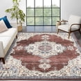 thumbnail image 1 of Garvee 9'x12' Vintage Area Rugs for Living Room, Washable Medallion Rugs Low Pile Non Slip Soft Indoor Rug Carpet for Bedroom Dining Room Office Home Decor, Red, 1 of 9