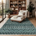 thumbnail image 1 of Garvee 9'x12' Vintage Boho Area Rug Clearance Living Room Rugs, Washable Non Slip Bohemian Rugs Retro Carpet Indoor Rugs for Bedroom Dining Room, Blue Green, 1 of 9