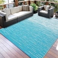 thumbnail image 1 of Garvee 9'x12' Waterproof Outdoor Rugs Modern Solid Plastic Straw Rugs, Reversible Outdoor Camping Carpet for Porch Deck Backyard Balcony, Blue, 1 of 7