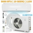 thumbnail image 1 of Garvee 9000 BTU Air Conditioners with Heat, 19 SEER2 Mini Split AC for Cools Rooms up to 450 Sq.ft, 115V, White, 1 of 6