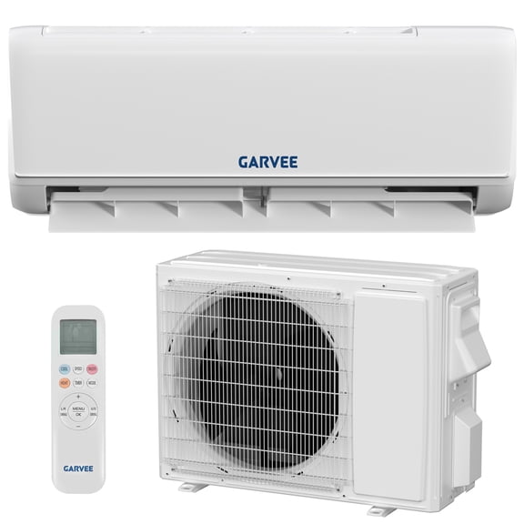 Garvee 9000 BTU Smart Split Air Conditioner - SEER 18.5 WiFi Enabled, 230V Energy Efficient AC with R32 Refrigerant, Cooling & Heating for Small Rooms and Home Office