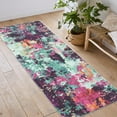thumbnail image 1 of Garvee 2x6 Modern Abstract Area Rug Accent Carpet, Machine Washable Rug Stain-Resistant Contemporary Rug with Non-Slip Backing Low Pile Rug for Kitchen Laundry Bedroom, Colorful, 1 of 8