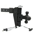 thumbnail image 1 of Garvee Adjustable Trailer Hitch w/Hook, Ball Hitch Drop Hitch Tri-Ball(1-7/8" x 2" x 2-5/16") Fits 2-Inch Receiver, 6-Inch Drop/Rise w/Anti-Theft Pin, 20,000 LBS GTW for Truck Trailer RV Camper, 1 of 6