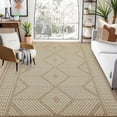 thumbnail image 1 of Garvee Area Rug 5'x7' Modern Geometric Rug Washable Non-Slip Stain-Resistant Accent Rugs, Camel, 1 of 7